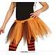 Tutu Oranje/Zwart Glitter Kind