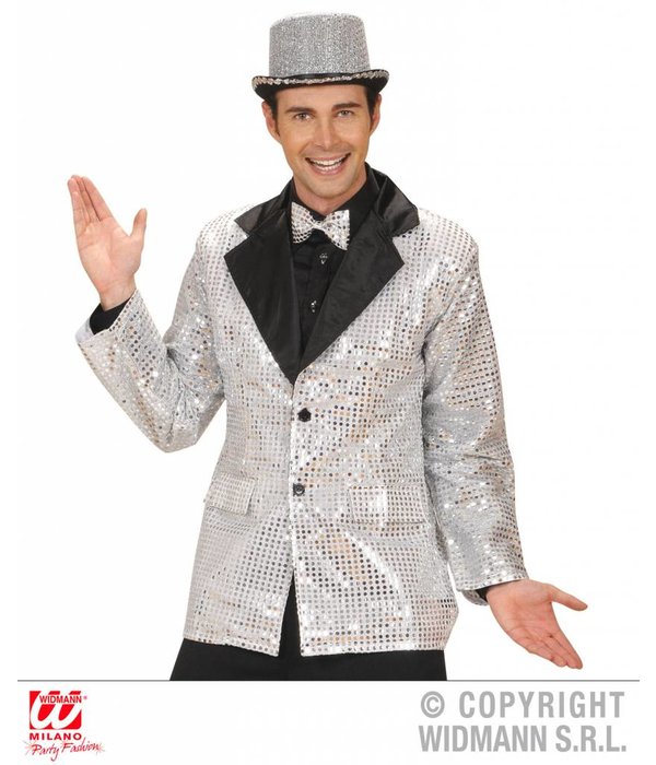 Colbert pailletten zilver