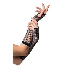 Nethandschoenen vingerloos zwart