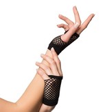 Nethandschoenen kort zwart