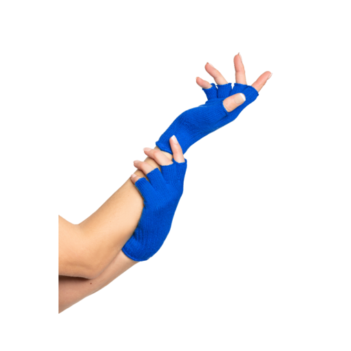 Vingerloze handschoenen blauw