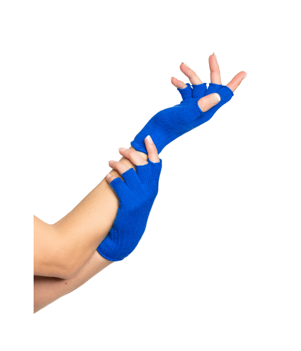 Vingerloze handschoenen blauw