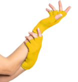 Vingerloze handschoenen geel