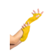 Vingerloze handschoenen geel