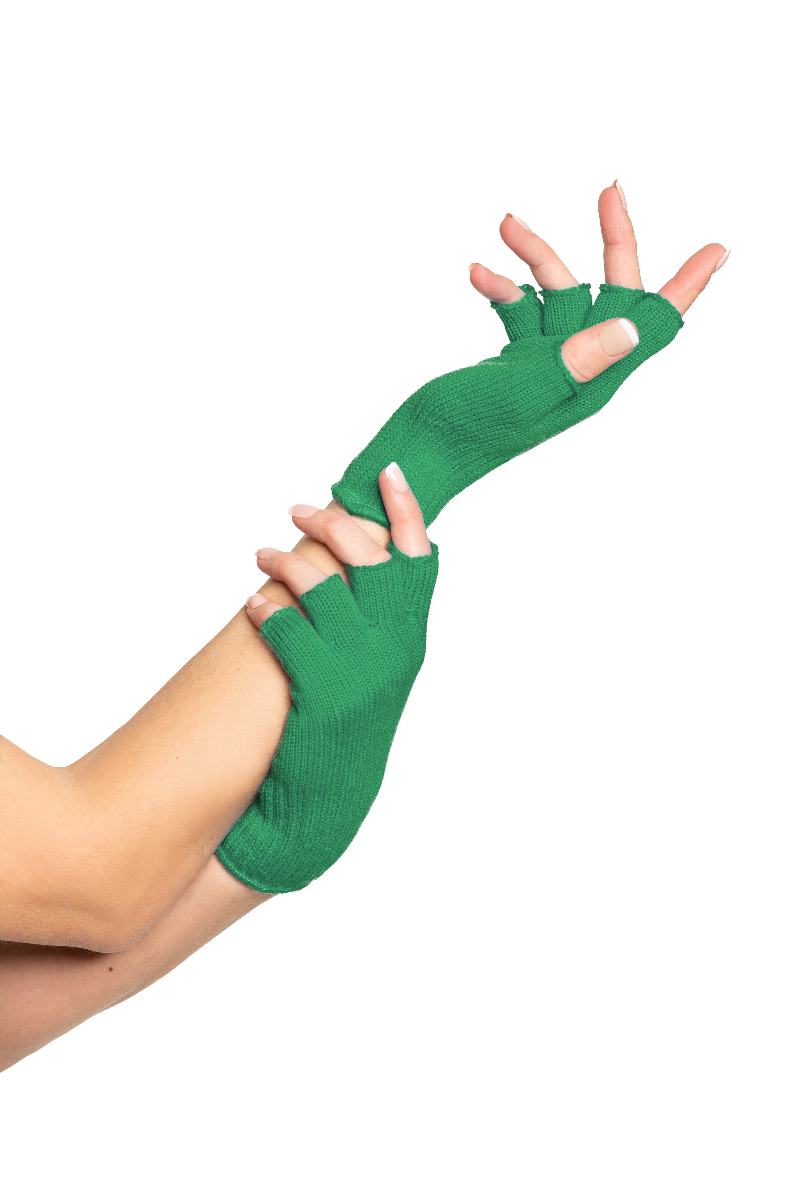 Vingerloze handschoenen groen afbeelding