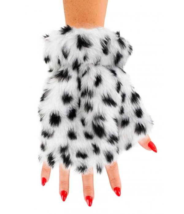 Vingerloze handschoenen pluche Dalmatiër