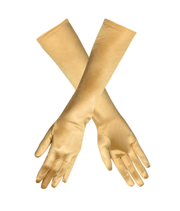Handschoenen lang goud Monte Carlo