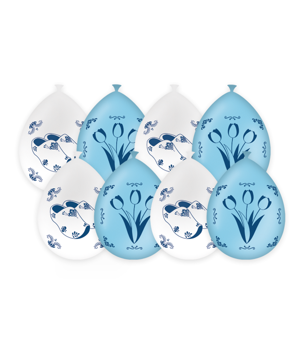 Ballonnen Delftsblauw (8st)