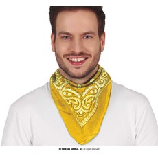 Sjaaltje Geel Zakdoek Denim