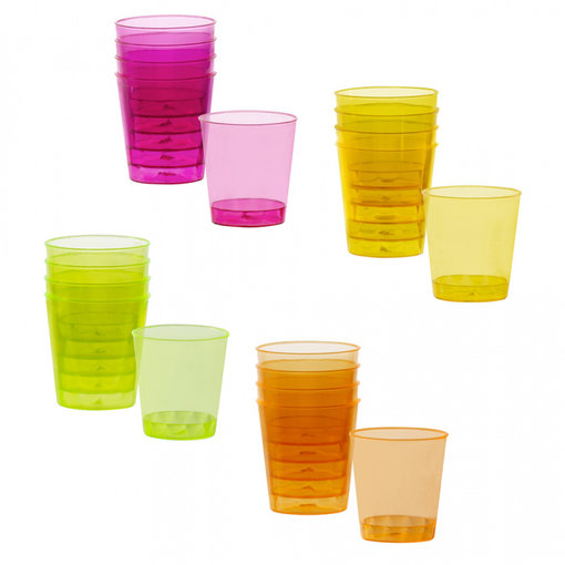 Set 20 Shotglaasjes Neon