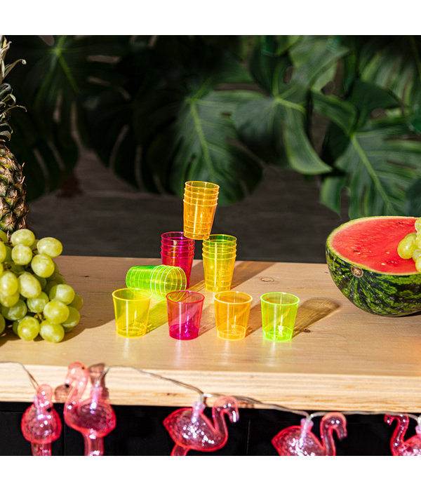Set 20 Shotglaasjes Neon