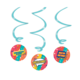 Hangdecoratie Swirls 'Welcome' Rainbow (3st)