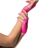 Nethandschoenen vingerloos kort pink