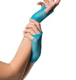 Nethandschoenen kort Turquoise