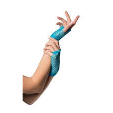 Nethandschoenen kort Turquoise