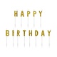 Kaarsjes Set Happy Birthday Glitter Goud