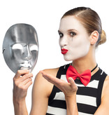 Gezichtsmasker Mime Zilver