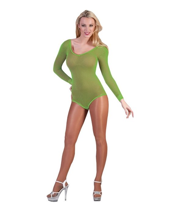 Visnet Bodysuit Neon Groen