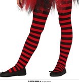 Panty rood/zwart kind