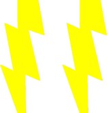 Eightees Oorbellen Flash neon geel