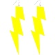 Eightees Oorbellen Flash neon geel