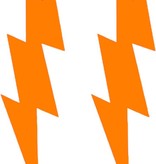 Eightees Oorbellen Flash neon oranje