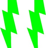 Eightees Oorbellen Flash neon groen