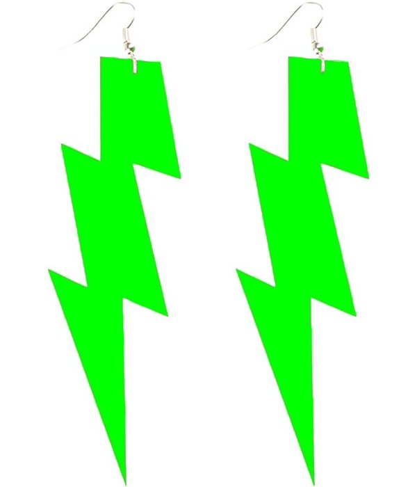 Eightees Oorbellen Flash neon groen