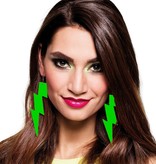 Eightees Oorbellen Flash neon groen