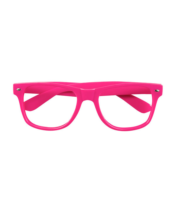 Partybril Neon Roze Zonder Glas