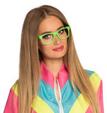 Partybril Neon Groen Zonder Glas