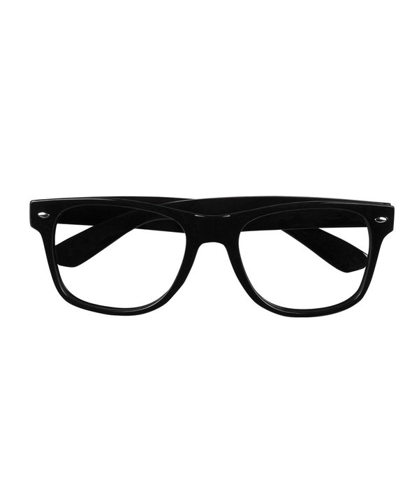 Partybril Zwart Zonder Glas