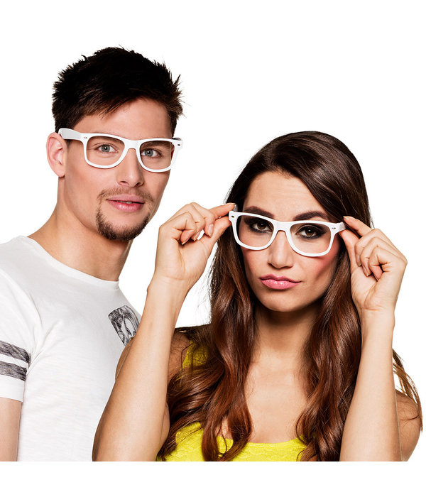 Partybril Wit Zonder Glas