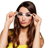 Partybril Wit Zonder Glas