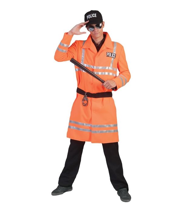 Oranje Politieman kostuum Ollie