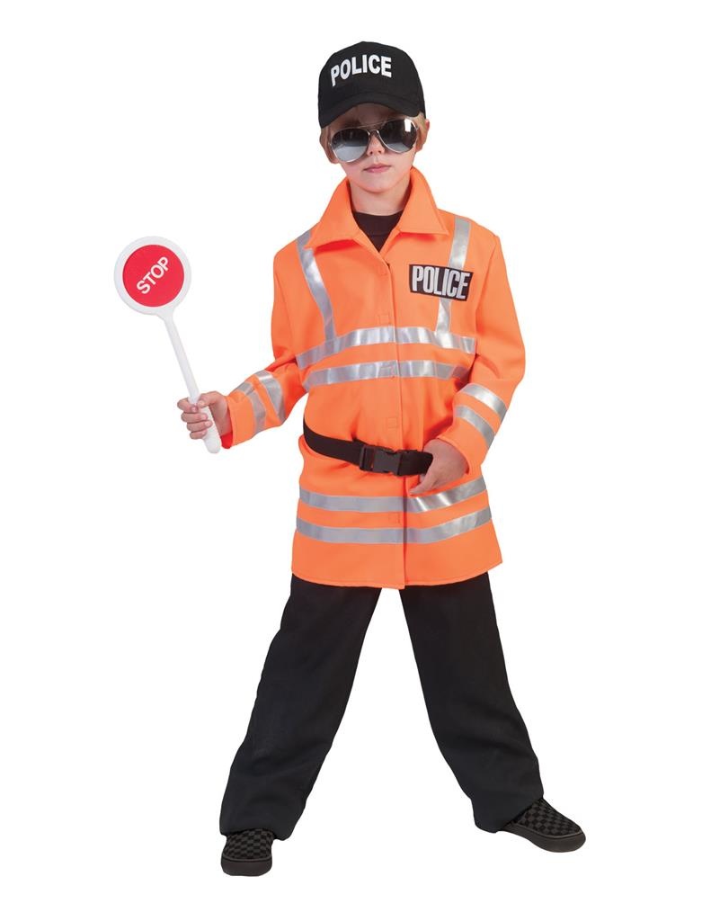 Oranje Politieman kind Jack afbeelding