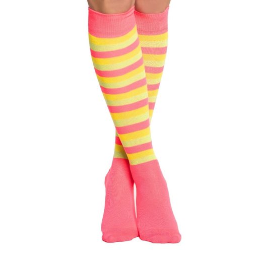 Kousen Neon Roze/Geel/Groen Bracha