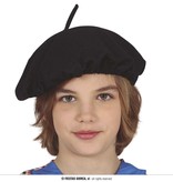 Franse Baret Kind Zwart