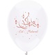 Ballonnen Eid Mubarak Rosé goud/Wit (6st)