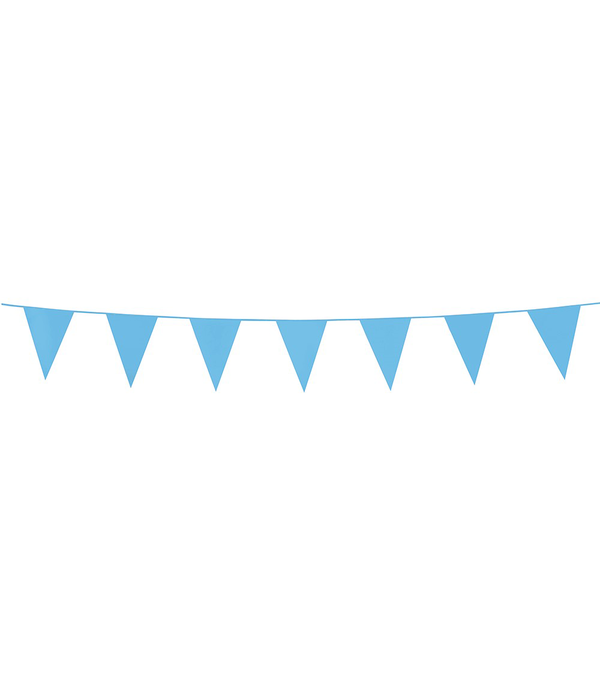 Kleine vlaggenlijn babyblauw 3m