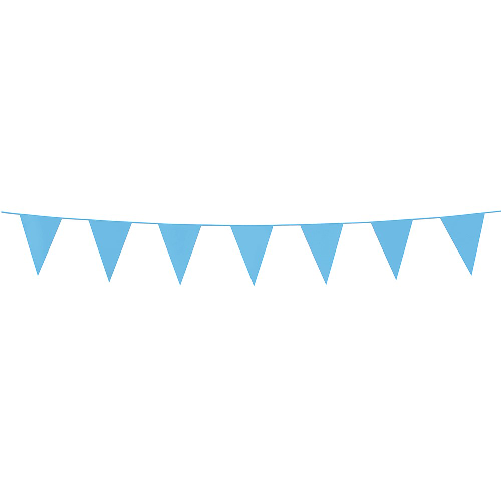 Kleine vlaggenlijn babyblauw 3m afbeelding