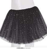 Tutu Zwart Met Zilveren Sterren Kind