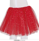 Tutu Rood Met Zilveren Sterren Kind