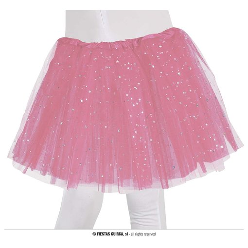 Tutu Roze Met Zilveren Sterren Kind