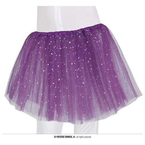 Tutu Paars Met Zilveren Sterren Kind