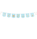 Blauwe Geboorte Banner 'Oh Baby' Met Tassels (2,5m)