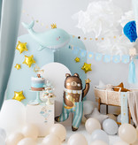 Blauwe Geboorte Banner 'Oh Baby' Met Tassels (2,5m)