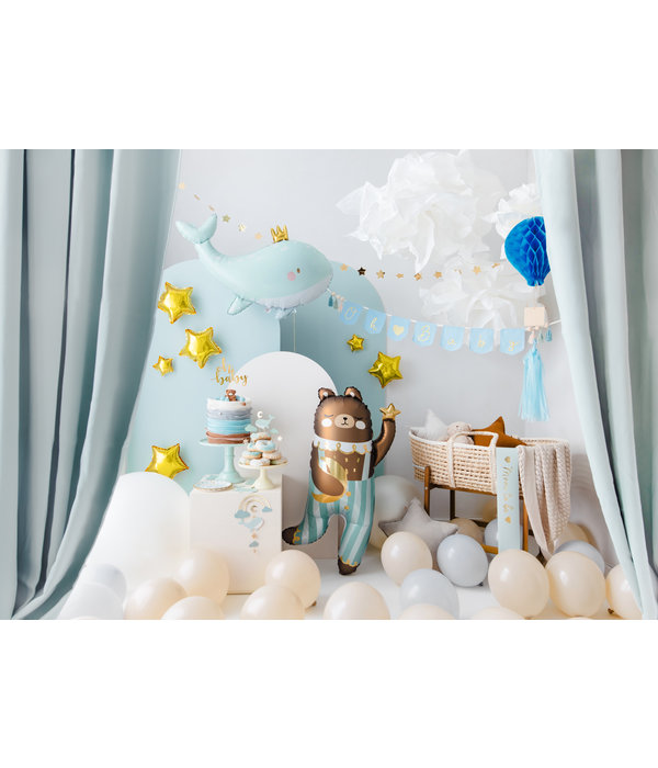 Blauwe Geboorte Banner 'Oh Baby' Met Tassels (2,5m)