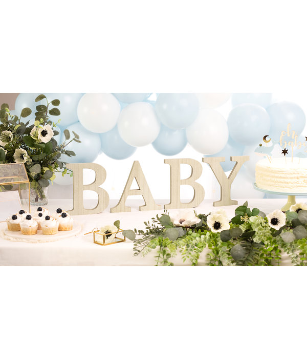 Houten Letters 'BABY'