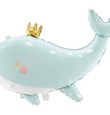 Folieballon Walvis Licht Blauw (93x60cm)